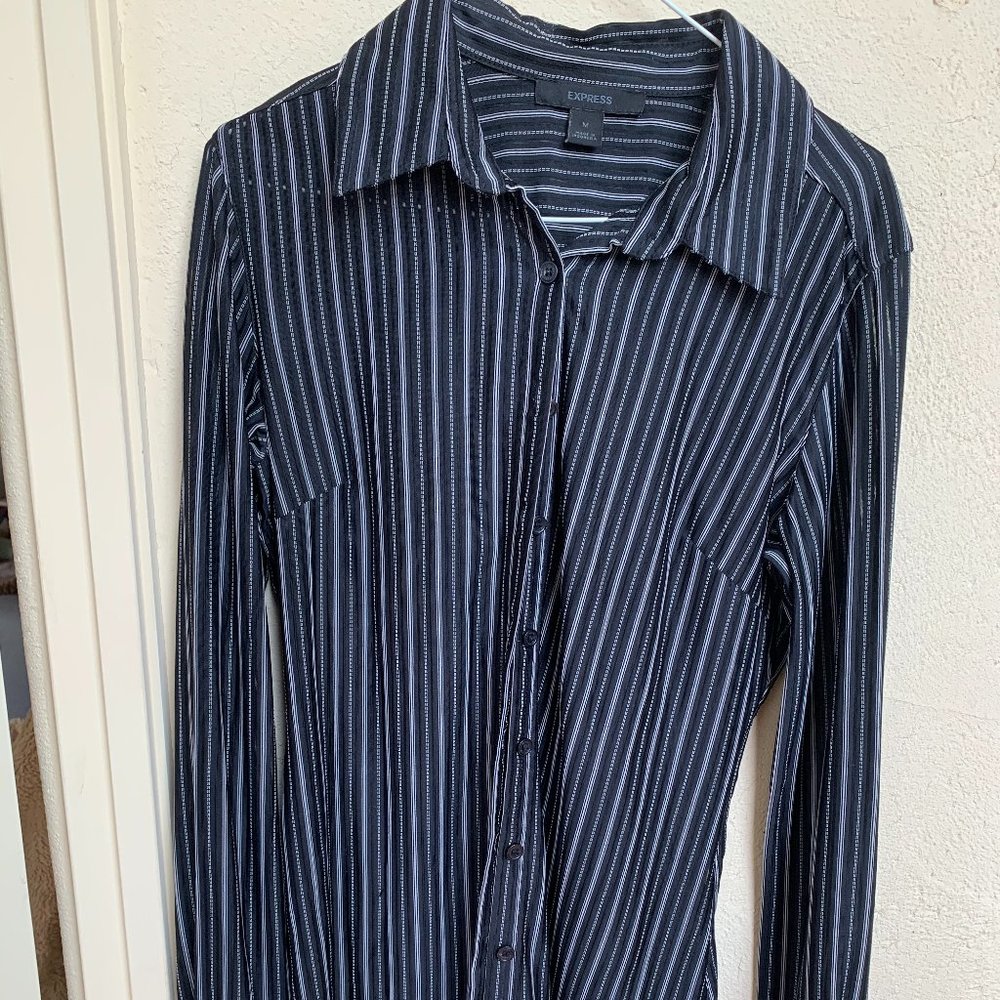 Express striped dress shirt